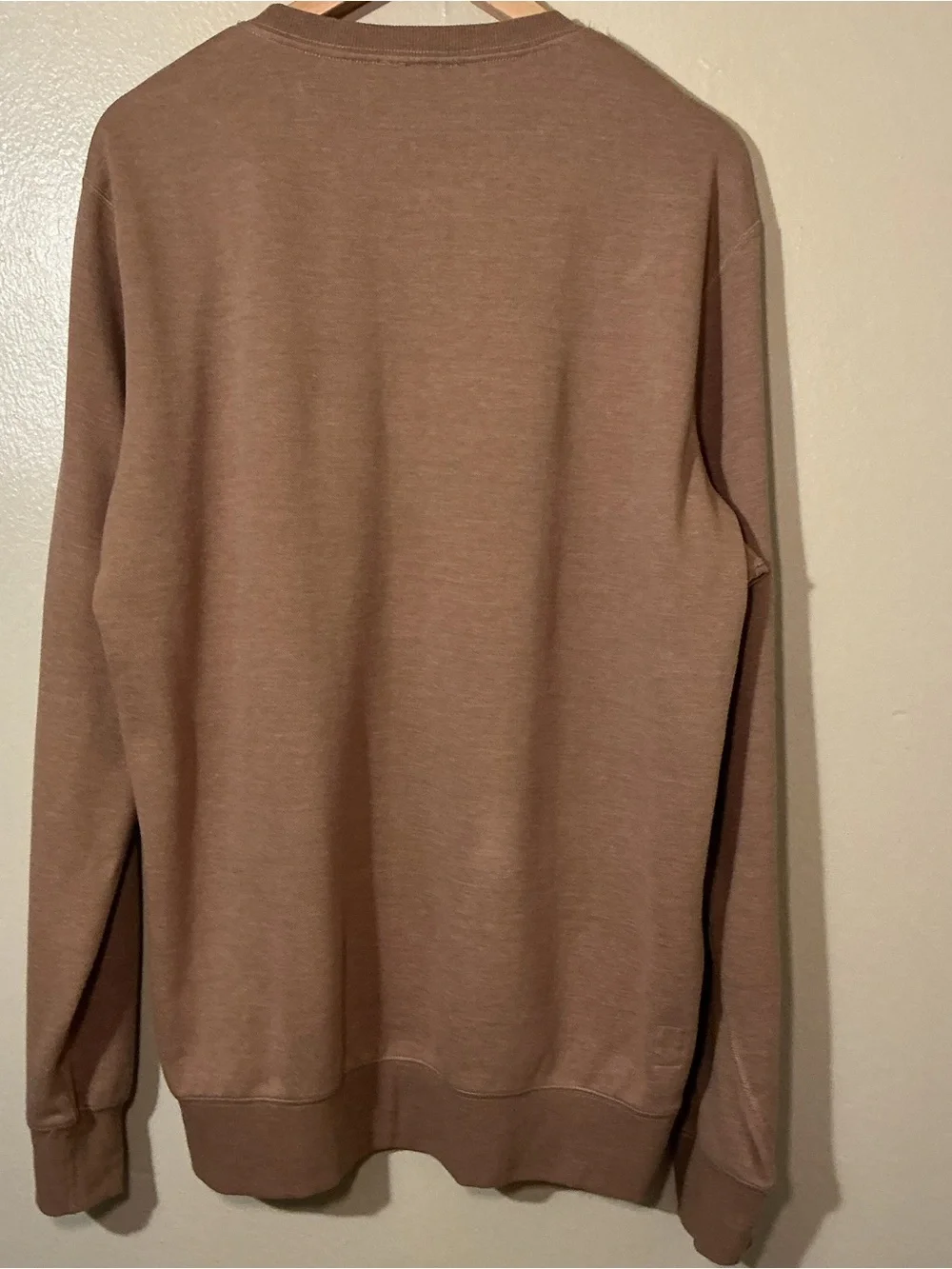 Vuori Men's Crewneck Sweater in Taupe Brown